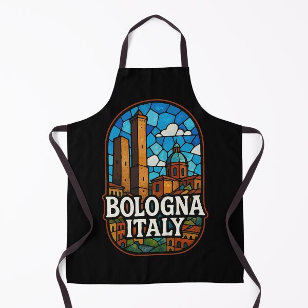 Item preview, Bologna Italy Vacation Stained Glass Art designed and sold by TomFrontierArt.