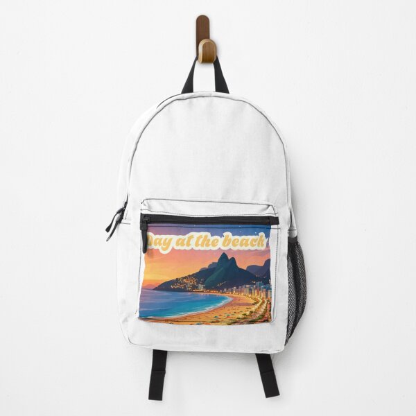 Item preview, Day at the Beach City Lights Coastal Twilight Art designed and sold by PixelWaveBD.