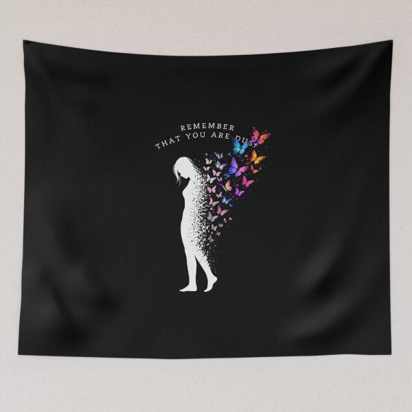 Item preview, Remember That You Are Dust – Memento Mori Butterfly Symbolism designed and sold by CyrilloArt.