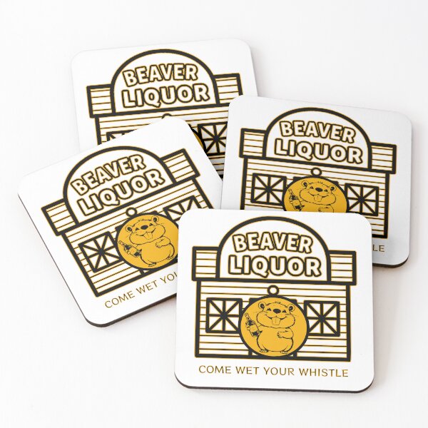 Item preview, Beaver Liquor – Wet Your Whistle Funny Double Entendre Humor Design designed and sold by Sinister prints.
