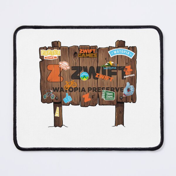 Item preview, Zwift Watopia Preserve Sign (tourist edition) designed and sold by TheosTshirts.