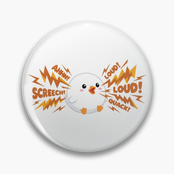Item preview, The Loud Marshmallow Funny Round Call Duck designed and sold by Petzzz.