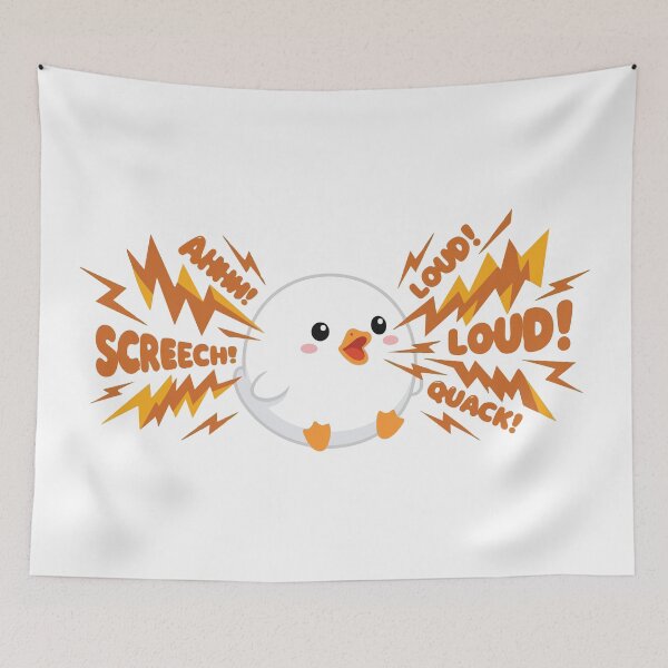 Item preview, The Loud Marshmallow Funny Round Call Duck designed and sold by Petzzz.