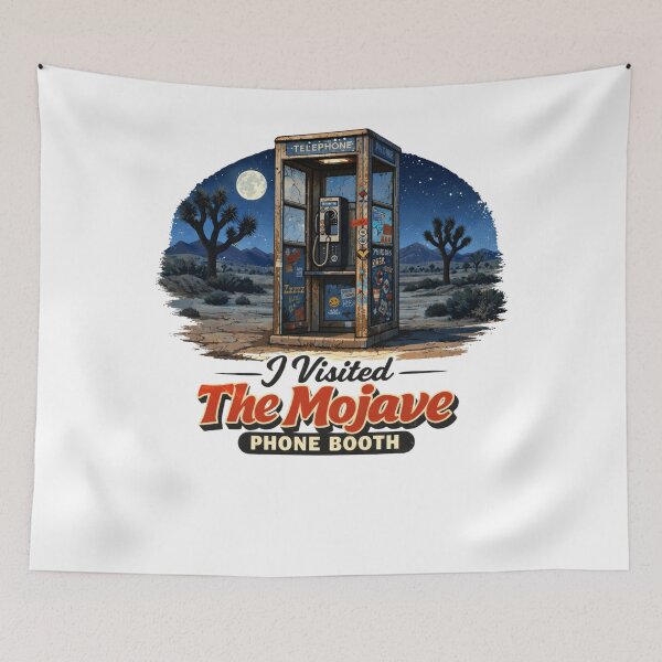 Item preview, I Visited The Mojave Phone Booth Late Night Full Moon Design designed and sold by Peter Stawicki.