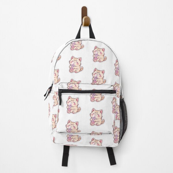 Item preview, Cute Kawaii Cat Drinking Bubble Tea designed and sold by Veracity Art .