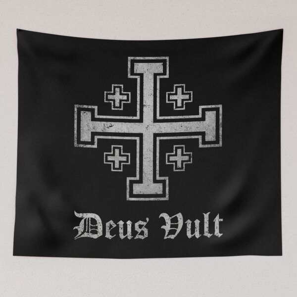 Item preview, Jerusalem Cross Deus Vult  - Crusader Symbol  designed and sold by lukecase.