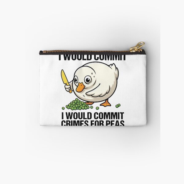 Item preview, I Will Commit Crimes For Peas Call Duck Meme designed and sold by Petzzz.