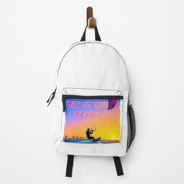 Item preview, Day at the Beach Kitesurfing Summer Sunset Action Art designed and sold by PixelWaveBD.