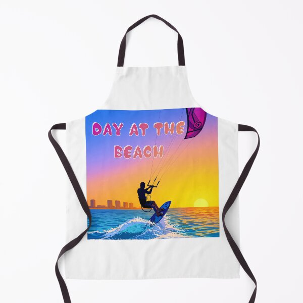 Item preview, Day at the Beach Kitesurfing Summer Sunset Action Art designed and sold by PixelWaveBD.