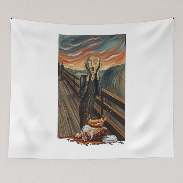 Item preview, Funny Scream Coffee Parody designed and sold by Shoot-The-Moon.