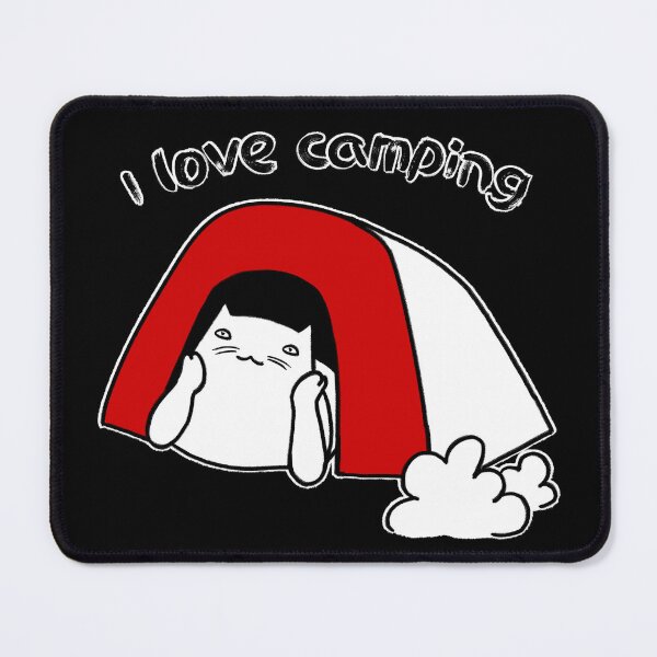 Item preview, I love camping cat designed and sold by eri-morie.