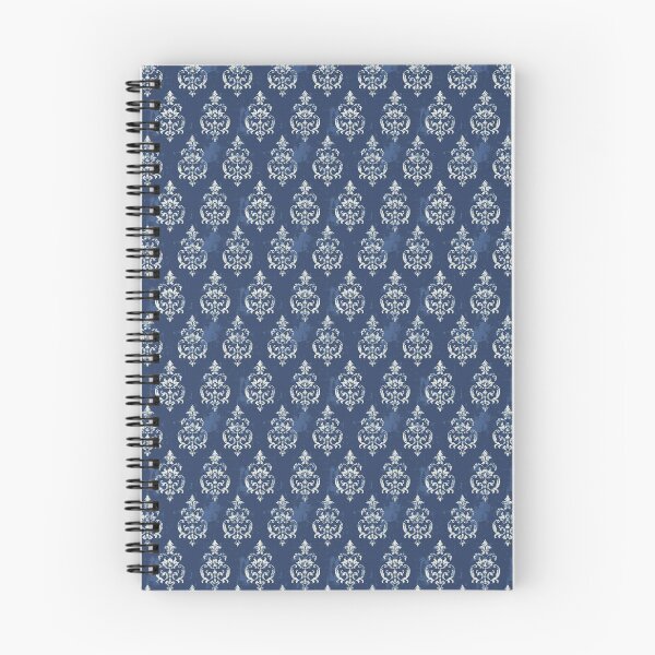 Item preview, Vintage Dark Blue French Damask designed and sold by LouieVanille.