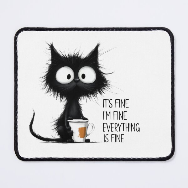 Item preview, Stressed Black Cat designed and sold by KrisGraphic45.