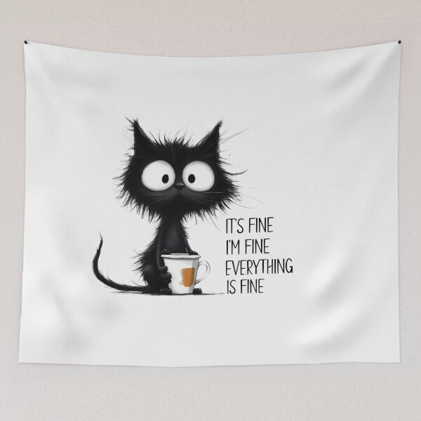 Item preview, Stressed Black Cat designed and sold by KrisGraphic45.
