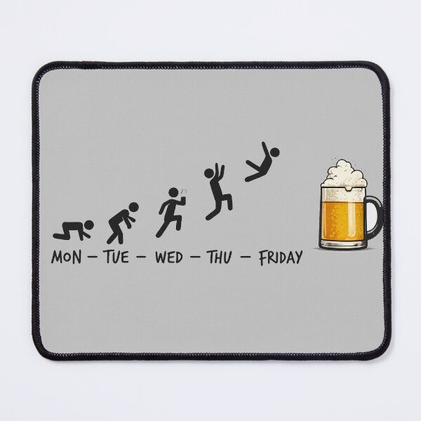 Item preview, Monday to Friday Evolution – Funny Beer Weekend Design designed and sold by Szapeee.