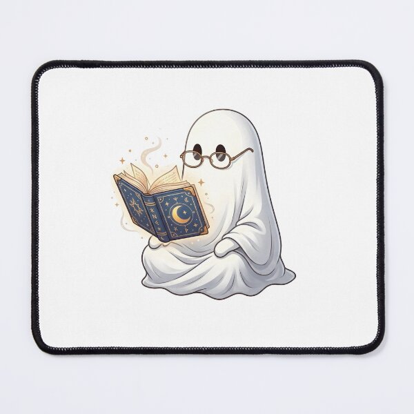 Item preview, Cute Ghost Reading a Magical Book designed and sold by Kvarny.