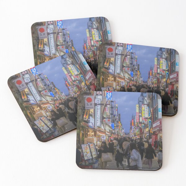 Item preview, Evening Shoppers at Ueno Nakadori Shotengai, Tokyo designed and sold by Pix4Japan.