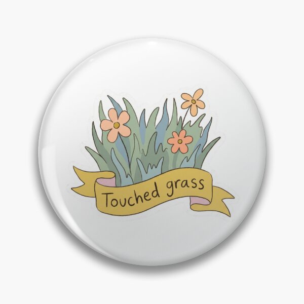 Item preview, Touched Grass - Achievement Sticker designed and sold by Baudtmann.