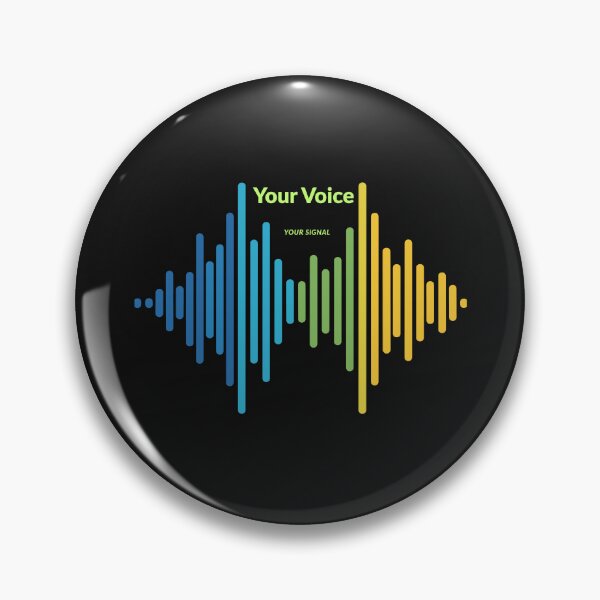 Item preview, Your Voice Your Signal – Colorful Soundwave Audio Design designed and sold by Aquarius-club.