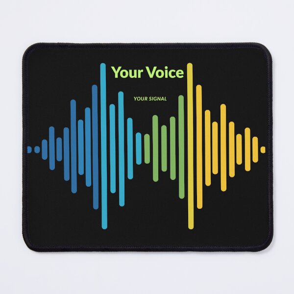 Item preview, Your Voice Your Signal – Colorful Soundwave Audio Design designed and sold by Aquarius-club.