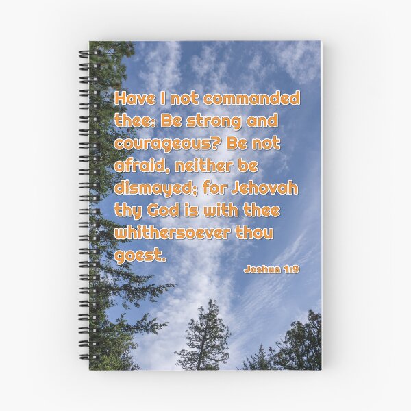 Item preview, Joshua 1:9 be strong and courageous - Inspirational Bible Verse designed and sold by InsprtnlArtbyDP.