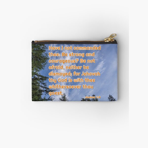 Item preview, Joshua 1:9 be strong and courageous - Inspirational Bible Verse designed and sold by InsprtnlArtbyDP.
