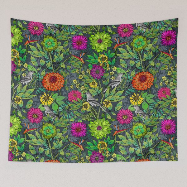 Item preview, Mockingbirds and Wildflowers in Paradise  designed and sold by IrishVikingDesigns.