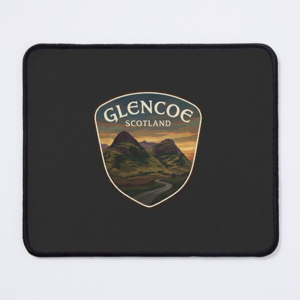 Item preview, Glencoe Scotland Highlands Mountain Travel Badge designed and sold by Baudtmann.