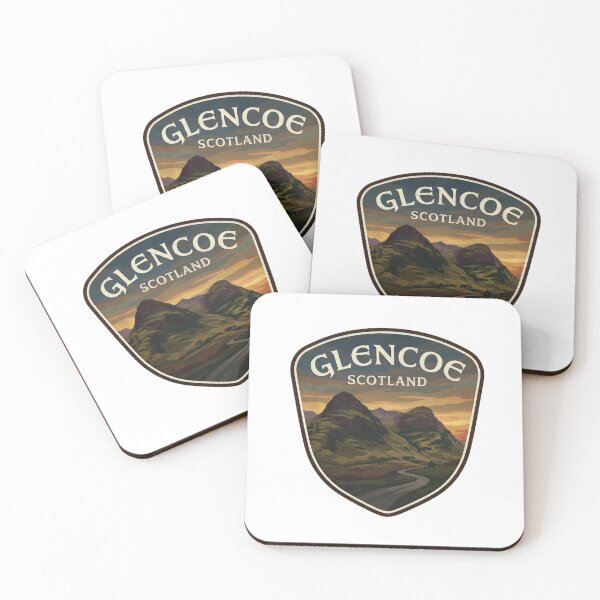 Item preview, Glencoe Scotland Highlands Mountain Travel Badge designed and sold by Baudtmann.