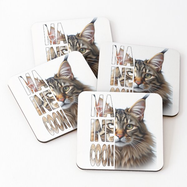 Item preview, Maine Coon Cat Portrait - Cute Cat Lover Design designed and sold by dkza.