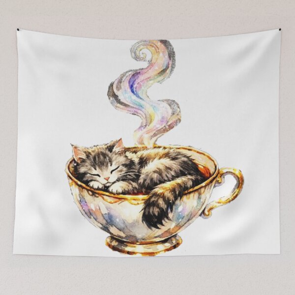 Item preview, Cat Teacup Espresso Shot Kitten designed and sold by JediKittenWars.