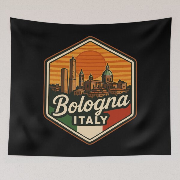 Item preview, Bologna Italy Vacation Retro Vintage Travel designed and sold by TomFrontierArt.