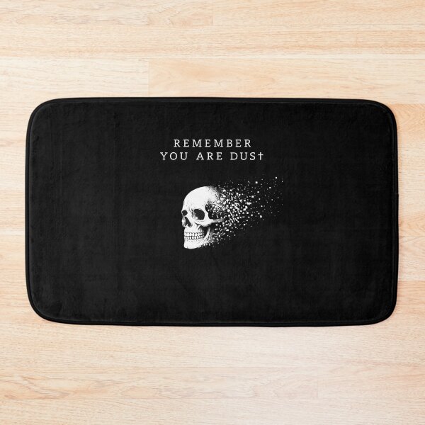 Item preview, Remember That You Are Dust – Minimalist Memento Mori Skull Design designed and sold by CyrilloArt.
