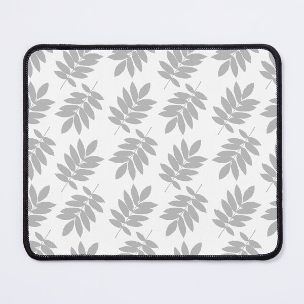 Item preview, Elder Leaf Pattern Gray on White designed and sold by NataliePaskell.
