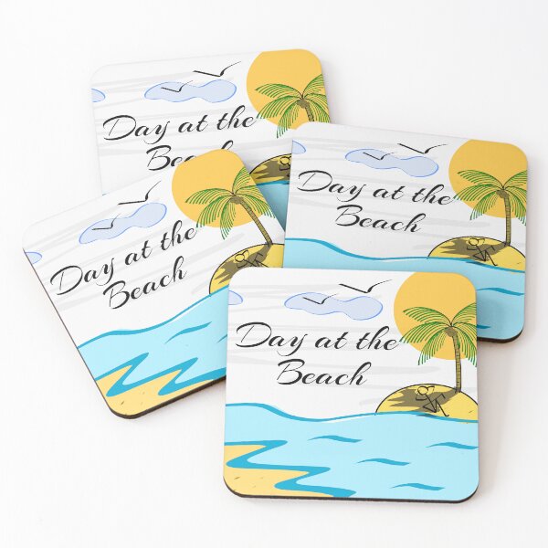 Item preview, Day at the Beach Tropical Island Solitude Minimalist Art designed and sold by PixelWaveBD.