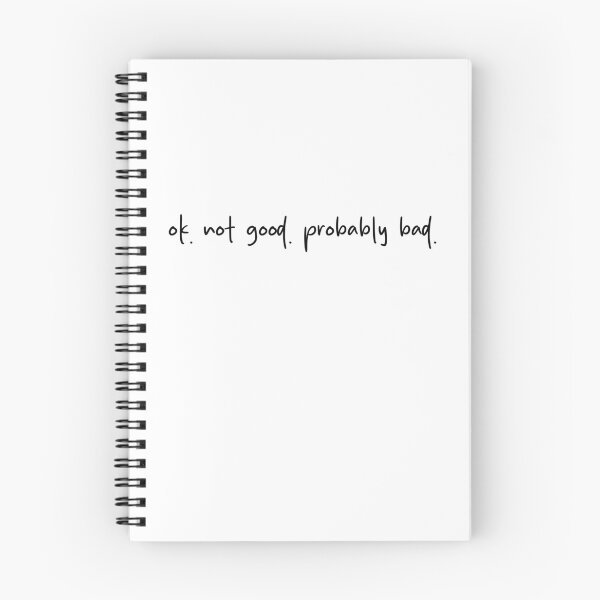 Item preview, "ok. not good. probably bad" - Ilya Rozanov quote, Heated Rivalry, Shane Hollander, Hollanov, the cottage, hockey romance designed and sold by RosefinchArt.