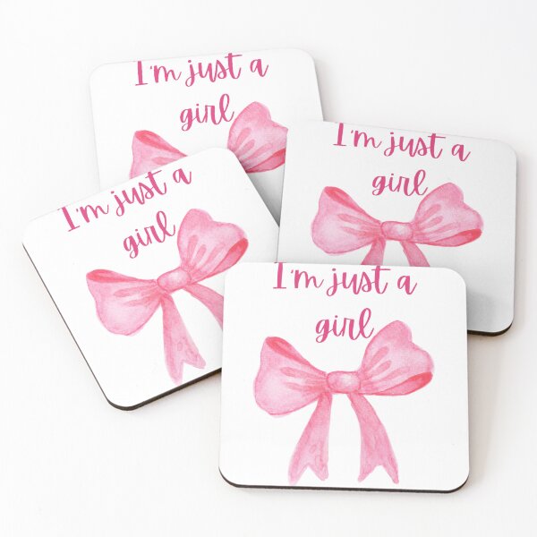 Item preview, I'm Just a Girl – Cute Pink Bow Feminine Aesthetic Design designed and sold by Artsy Corner.