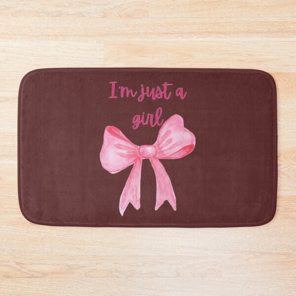 Item preview, I'm Just a Girl – Cute Pink Bow Feminine Aesthetic Design designed and sold by Artsy Corner.