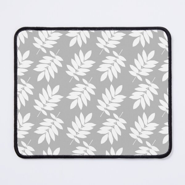 Item preview, Elder Leaf Pattern White on Gray designed and sold by NataliePaskell.