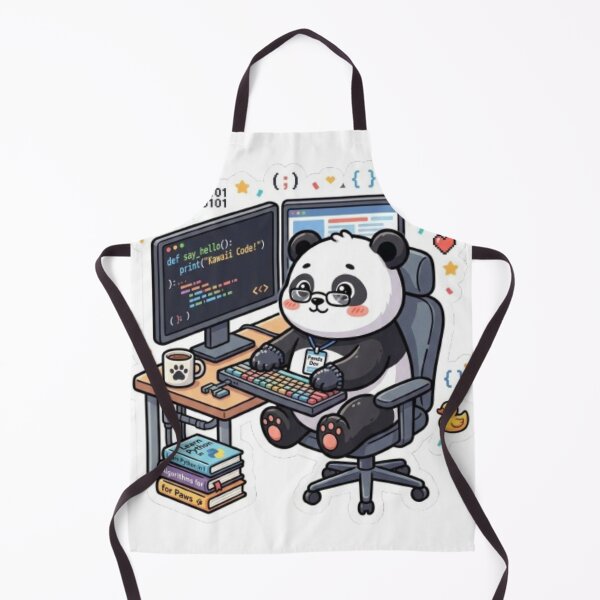 Item preview, Cute Panda Coding Sticker – Programmer Panda Kawaii Laptop designed and sold by sameunique.