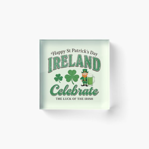 Item preview, Luck of the Irish Celebrate Ireland Vintage Typography designed and sold by zzz888.