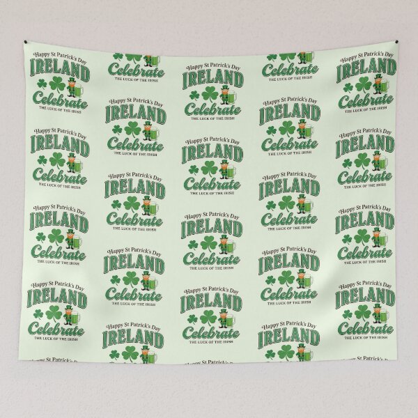 Item preview, Luck of the Irish Celebrate Ireland Vintage Typography designed and sold by zzz888.