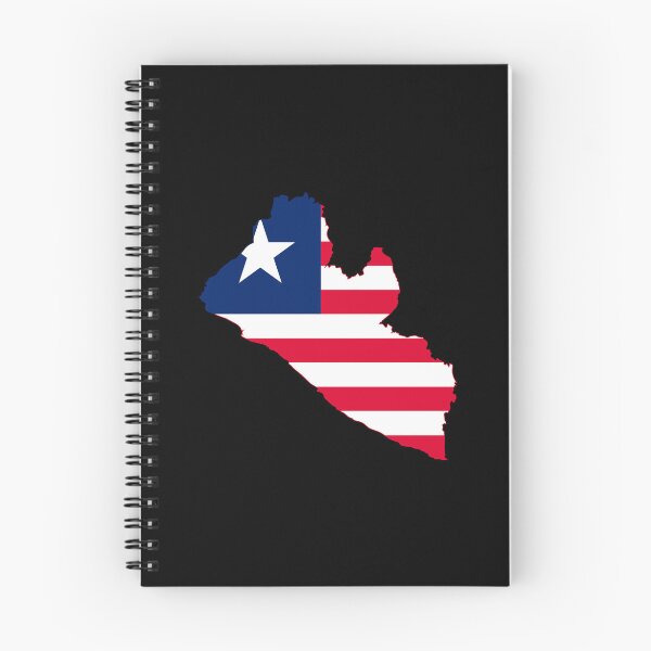 Item preview, Flag Map of Liberia designed and sold by DreamBrushy.
