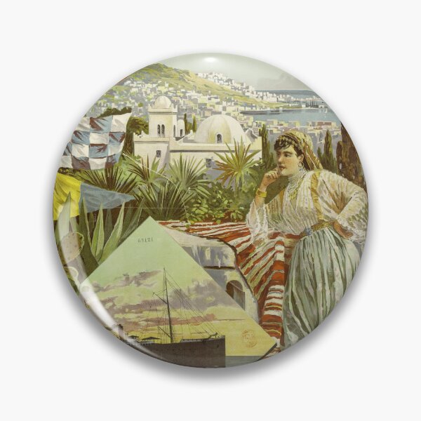 Item preview, Vintage French Algeria Travel Poster Maritime Belle Epoque designed and sold by TheSoulOfArt.