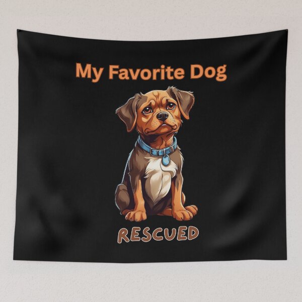 Item preview, My Favorite Dog - Rescued: Mixed Breed 6 designed and sold by Rogue-Threads.