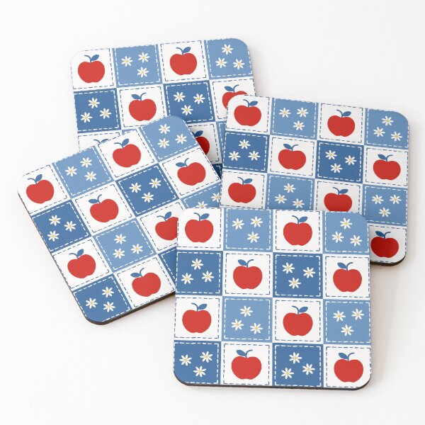 Item preview, Apple Patchwork Seamless Pattern, Cottagecore Apple Quilt Pattern, Farmhouse Kitchen Digital Paper, Red Apple Floral Quilt Blocks, Country Fabric Textile Pattern designed and sold by FRH Design ⭐⭐⭐⭐⭐.