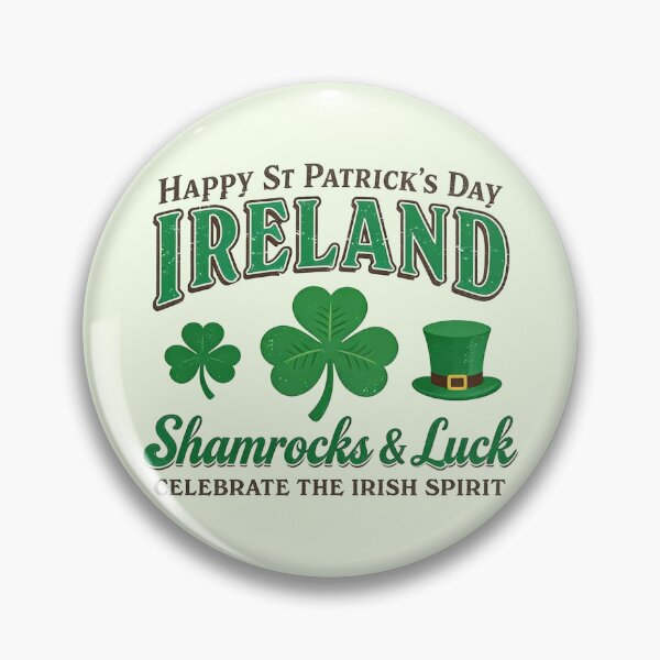 Item preview, Shamrock Luck Ireland Celebrate Spirit Typography designed and sold by zzz888.