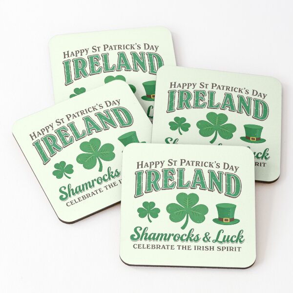 Item preview, Shamrock Luck Ireland Celebrate Spirit Typography designed and sold by zzz888.
