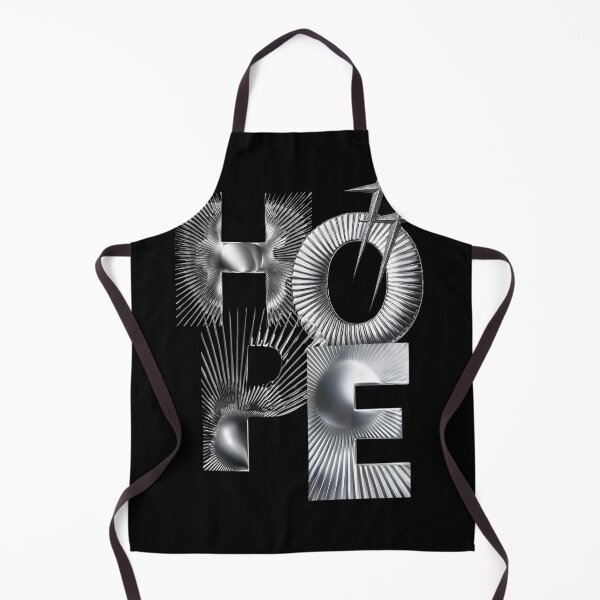 Item preview, HOPE Silver 3D Typography Poster – Minimalist Motivational Word Art designed and sold by HIGHSQUARE.