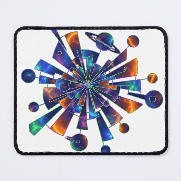 Item preview, Space Galaxy Burst - Geometric Saturn Nebula" designed and sold by Dzblack.